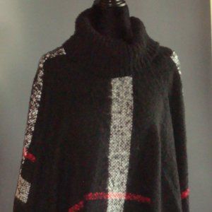 Turtle Neck Poncho - One Size